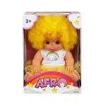 20040 Afro Kıvırcık Saçlı Bebek 23 cm -Sunman-1