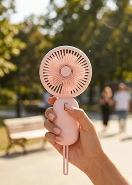 ITHINK ŞARJLI MİNİ EL VANTİLATÖRÜ PEMBE