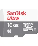 SanDisk UA And microSD 16G 80MBs Cl10-1