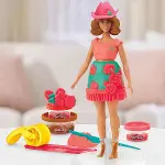 G1360 Play-Doh Barbie Çiçek Desenleri ve Püsküller Hamur Oyun Seti +3 yaş-3