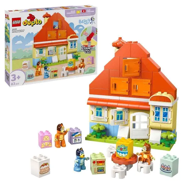 10459 Lego Duplo Bluey Ailesinin Evi ve Hafıza Oyunu parça +3 yaş