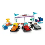 10445 Lego Duplo F1 Takımı Yarış Arabaları ve Sürücüleri 70  parça +2aş-2