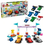 10445 Lego Duplo F1 Takımı Yarış Arabaları ve Sürücüleri 70  parça +2aş-1