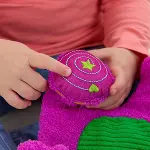 HYG89 Fisher-Price Kalp Yapan Barney Pelüş Oyuncağı-5