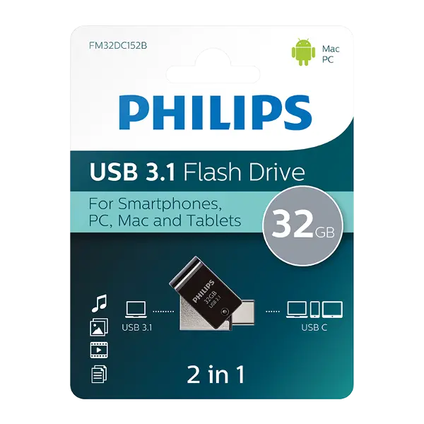 32GB USB3.1 TYPE-C 100/150 MB/S FM32DC152B/00