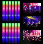 Led Işıklı Rengarenk Sünger Parti Çubuk Işıklı Kauçuk Sopa 46 cm-3