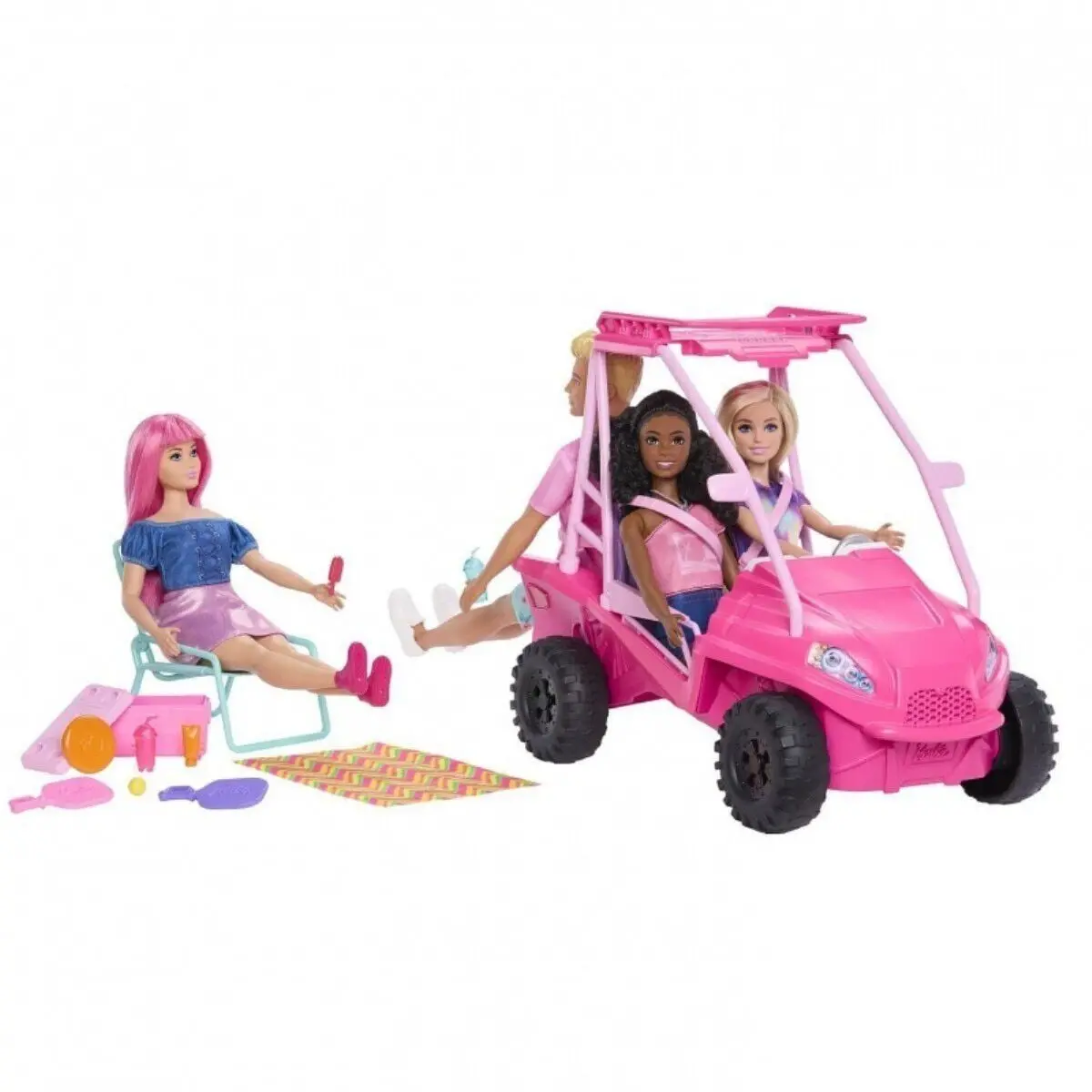 JFV68 Plaj Arabası Oyun Seti - Barbie Mysteries: Beach Detectives