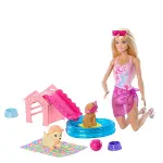 JBF35 Barbie Köpekçikle Havuz Partisi Oyun Seti-3