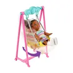 HHB67 Barbie  Bebek Bakıcısı Skipper Oyun Evi Seti-5