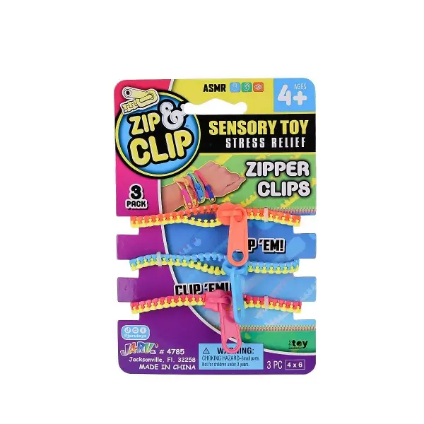 4785 Zıp Clip Zipper Clips 3lü -Sunman