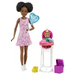 FHY97 Barbie Bebek Bakıcısı Bebeği ve Aksesuarları Oyun Seti-6
