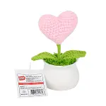 FL-7 12Lİ Kroşe Örgü Saksıda Kalp -Birliktoys-2