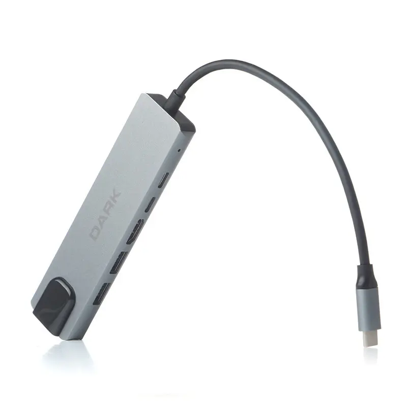 USB 3.2 Gen 1 Type-C to Ethernet/HDMI/USB 3.0/ PD Çevirici[DK-AC-U31X47