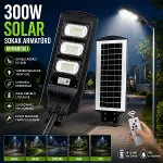 300W - 6500K SOLAR - GÜNEŞ ENERJİLİ SOKAK LAMBASI - ARMATÜR SENSÖRLÜ BAHÇE-BALKON-SOKAK ARS-348966 (4745)-4