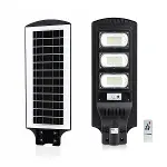 300W - 6500K SOLAR - GÜNEŞ ENERJİLİ SOKAK LAMBASI - ARMATÜR SENSÖRLÜ BAHÇE-BALKON-SOKAK ARS-348966 (4745)-1