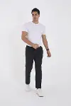 Unisex Üç İplik Basic Eşofman Pantolon - Antrasit-4