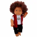 30151 Sunman, Curly Kıvırcık Saçlı Bebek 35 cm-5