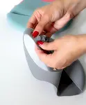 BabyJem Mini Silikon Önlük 718 Gri-3