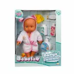 Sunman Bebelou Banyo Zamanı Bebek Seti 35 Cm-1