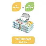 Uni Baby Yenidoğan Islak Havlu Mendil 3'lü 120 Yaprak-6
