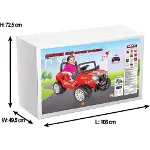 Pilsan Ranger Akülü Araba 12 Volt 05-107 Kırmızı-6