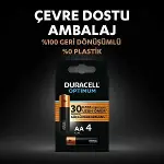 Duracell 4'Lü Optimum AA Kalem Pil-6