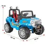 Pilsan Ranger Akülü Araba 12 Volt 05-107 Metalik Mavi-3