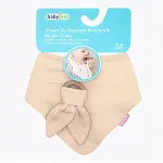 BabyJem Ahşap Diş Kaşıyıcılı Bürümcük Müslin Önlük 736 Somon-7