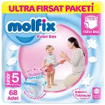 Molfix Külot Bez Ultra Fırsat Paketi 5 Beden 12-17 Kg 68 Adet-1