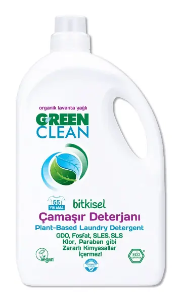 Green Clean Bitkisel Çamaşır Deterjanı 2750 ml (55 Yıkama)
