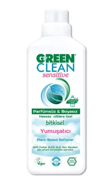 Green Clean Sensitive Parfümsüz Bitkisel Yumuşatıcı 1000 ml