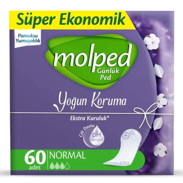 Molped Günlük Ped Yoğun Koruma Süper Eko 60'lı