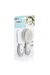 BabyJem Doğal Kıl Fırça Tarak Seti 519 Gri-3