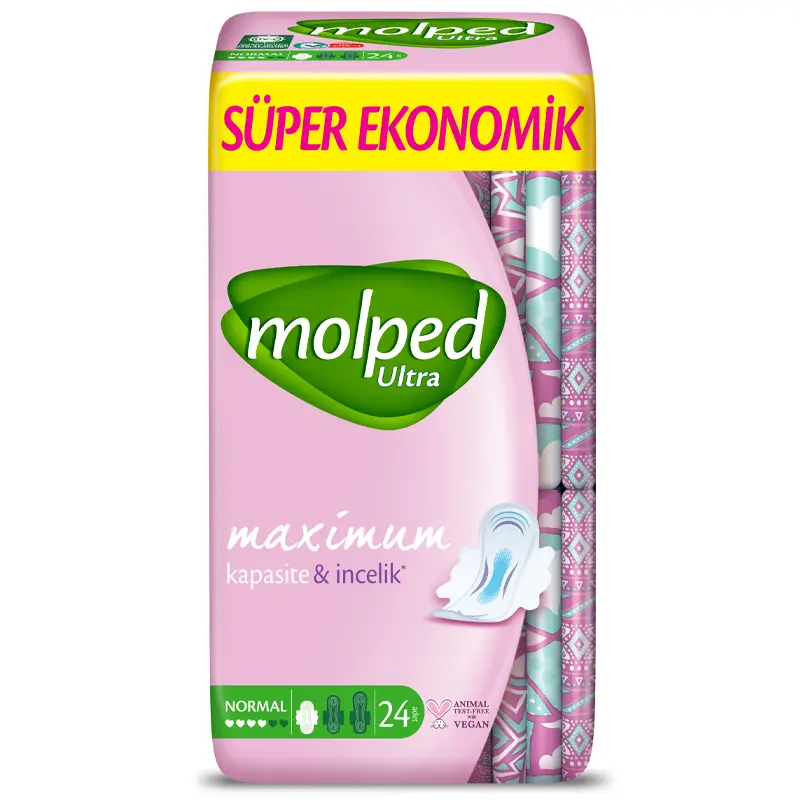 Molped Ultra Hijyenik Anatomik Ped Normal Süper Eko 24'lü