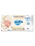 Molfix Yenidoğan İzotonik Sulu Doğal Pamuk Islak Havlu Mendil 3'Lü 150 Yaprak-5