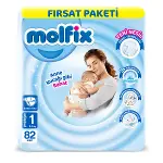 Molfix Bebek Bezi Fırsat Paketi 1 Beden 2-5 Kg 82 Adet-1