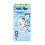 Molfix Bebek Bezi Ultra Fırsat Paketi 6 Beden 15+ Kg 62 Adet-1