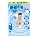 Molfix Bebek Bezi Ultra Fırsat Paketi 5 Beden 11-18 Kg 78 Adet-1