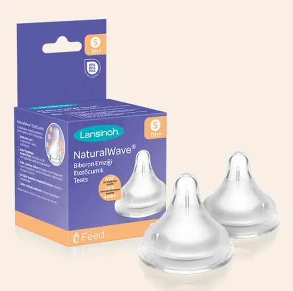 Lansinoh Natural Wave Biberon Emziği Yavaş Akış 2'Li