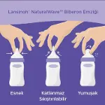 Lansinoh Natural Wave Biberon Emziği Orta Akış 2'Li-4