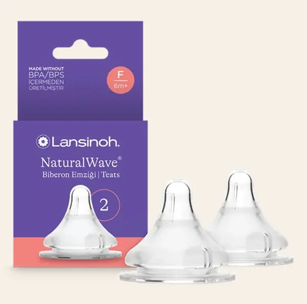 Lansinoh Natural Wave Biberon Emziği Hızlı Akış 2'Li