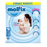 Molfix Bebek Bezi Fırsat Paketi 2 Beden 3-6 Kg 80 Adet-1