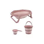 BabyJem Katlanır Banyo 3'Lü Küvet Seti 765 Somon-1