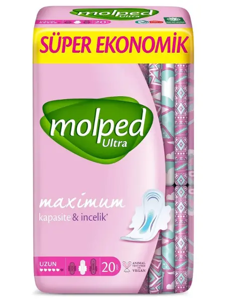 Molped Ultra Anatomik Uzun Ped Süper Eko 20'li