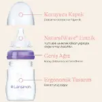 Lansinoh Biberon Natural Wawe Biberon Emziği 240 ml-3
