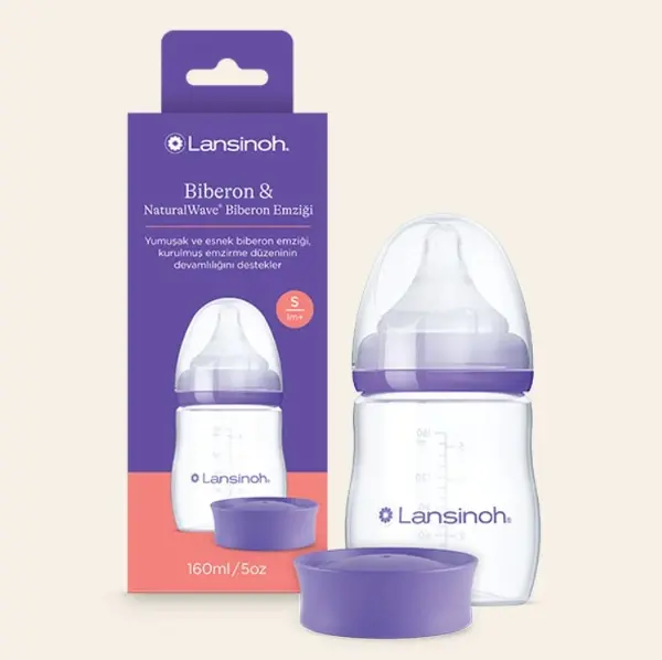 Lansinoh Biberon Natural Wawe Biberon Emziği 160 ml