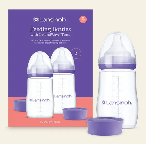 Lansinoh Biberon 2'Li Natural Wawa Biberon Emziği 240 ml