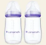 Lansinoh Biberon 2'Li Natural Wawa Biberon Emziği 240 ml-2