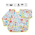 BabyJem Baskılı BLW Kollu Önlük 784 Harf Desen-2