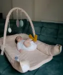 BabyJem Oyuncaklı Anne Baba Yanı Yatağı 489 Somon-2